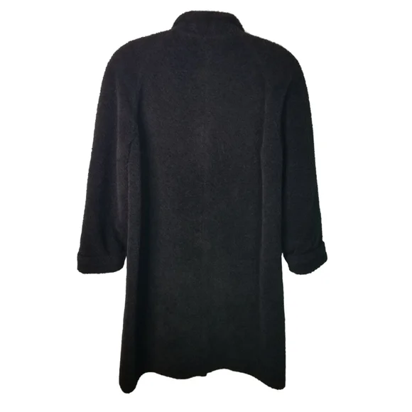 Vtg Suri alpaca brown long line coat size 6 - Picture 2 of 10